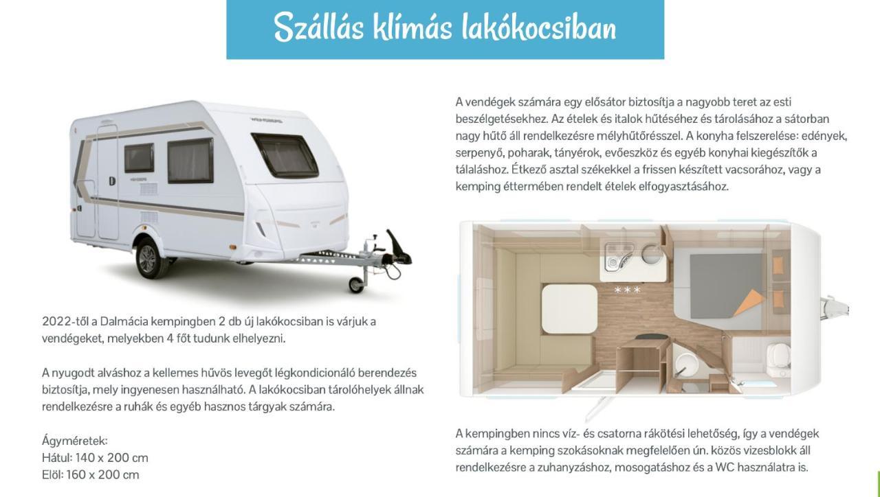 Lakokocsik A Tengerparton - Caravans At The Sandy Beach Privlaka  Exterior photo